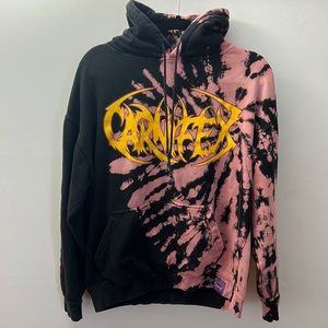 CARNIFEX Shibori Threads Tie Dye Hoody Size L